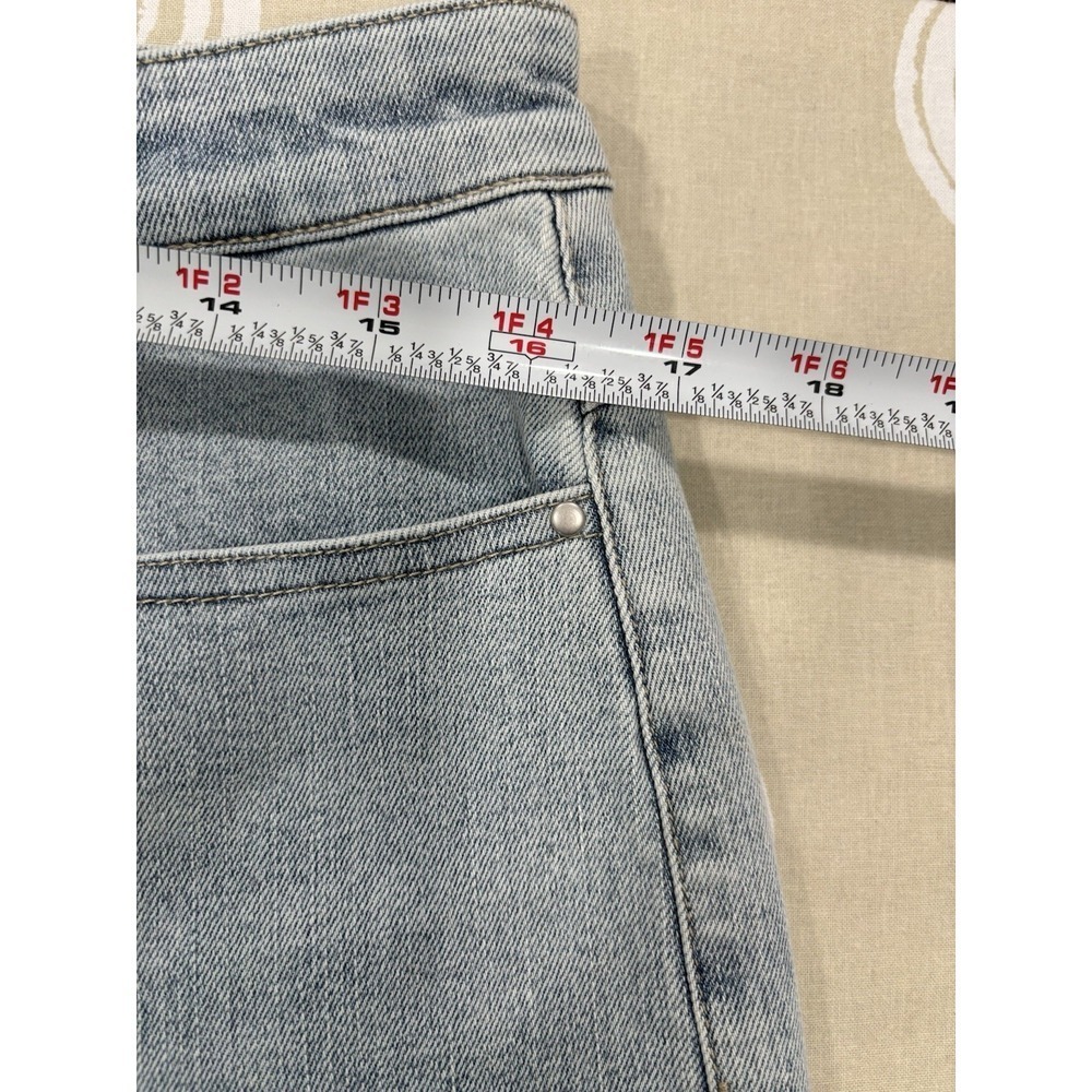 Ecru LaBrea Wide Leg Crop Jeans Size 30 Light Wash Raw Hem NWT - Picture 9 of 11